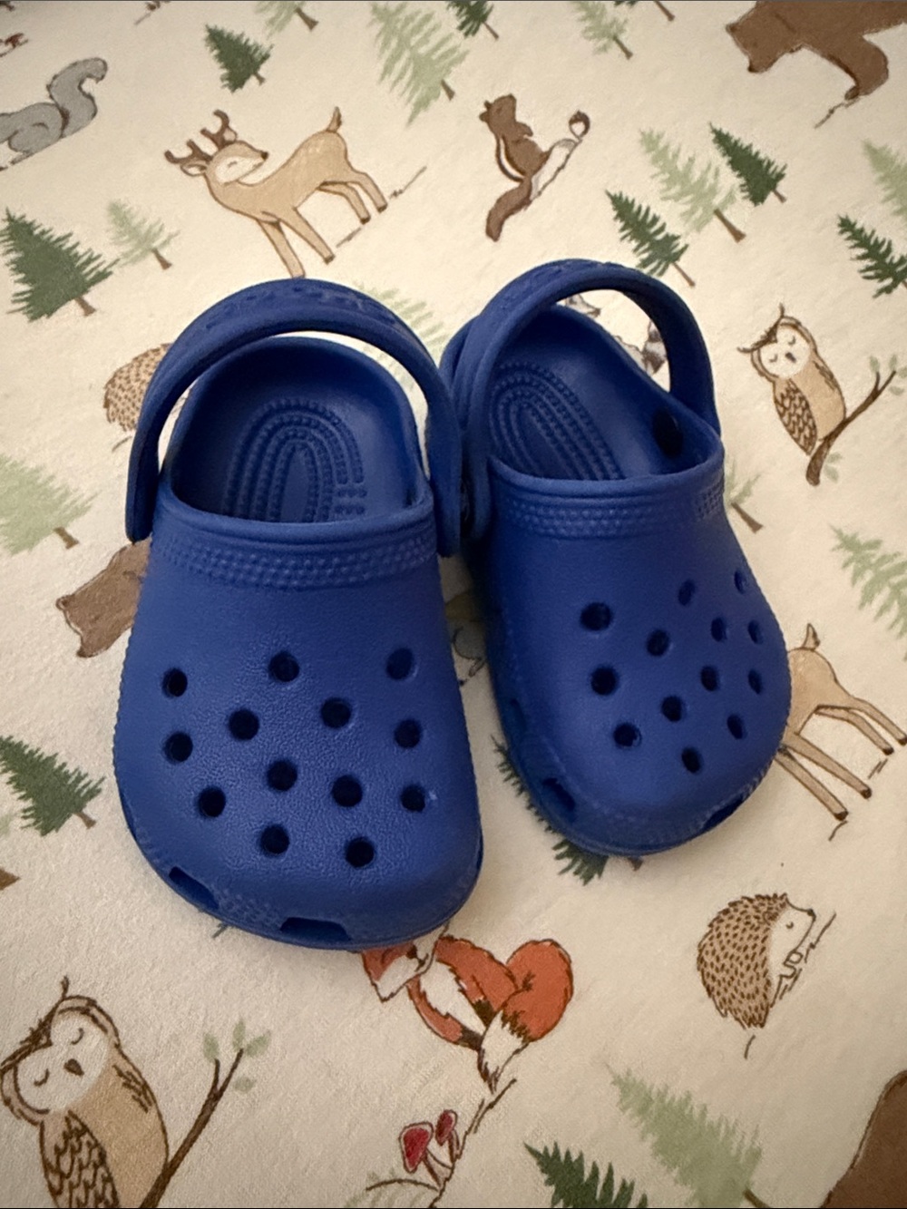 CROCS Kids Royal Blue Classic Clog Sandals